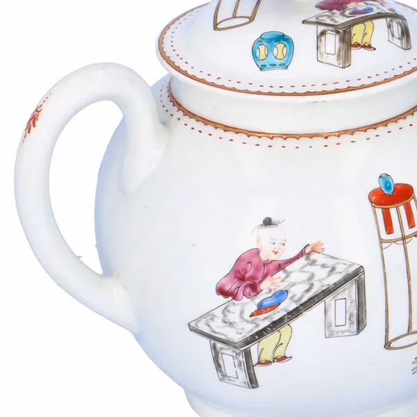 First Period Dr. Wall Worcester Porcelain Teapot