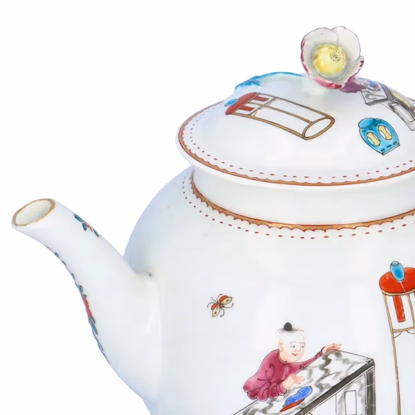 First Period Dr. Wall Worcester Porcelain Teapot