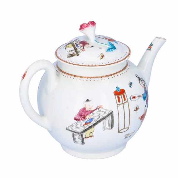 First Period Dr. Wall Worcester Porcelain Teapot