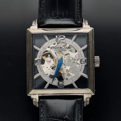 Stürhling Winchester Plaza 333N Automatic Skeleton Watch image-3