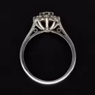 18k Gold Diamond Cluster Ring