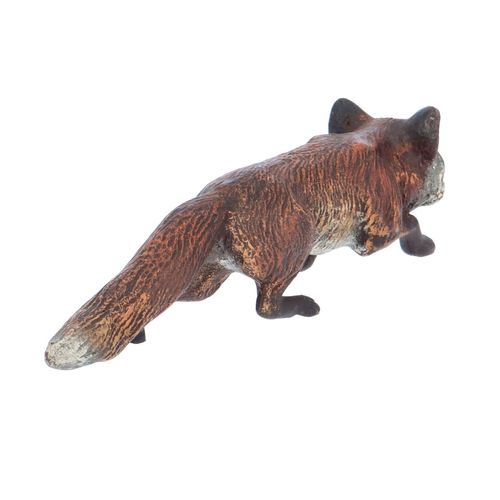 Antique Cold Painted Bronze Fox image-4