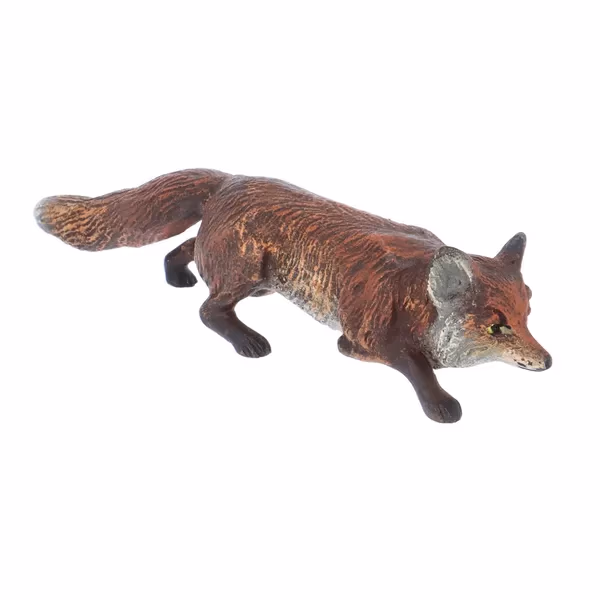 Antique Cold Painted Bronze Fox