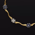 18ct Yellow Gold Sapphire & Diamond Bracelet