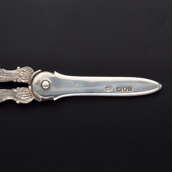 Antique Sterling Silver Grape Scissors