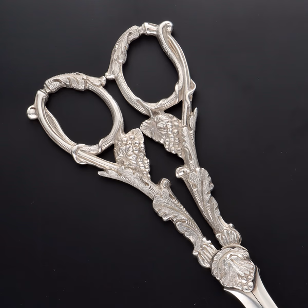 Antique Sterling Silver Grape Scissors