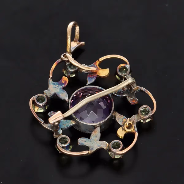 Late 19th Century Suffragette Gold Brooch
