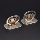 Silver Nautical Menu Holders
