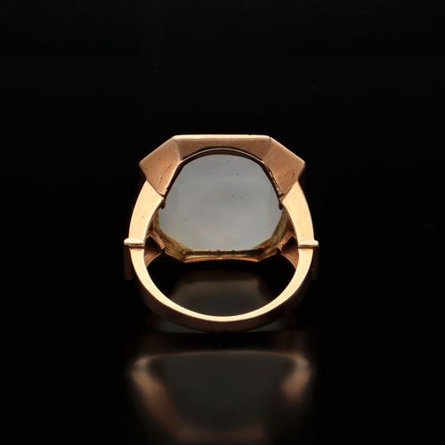 15ct Georgian Rose Gold Seal Ring image-5