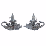 Pair of Pewter Chamber Sticks