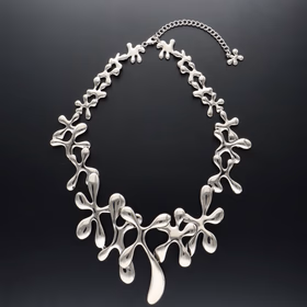 Sterling Silver Abstract Necklace