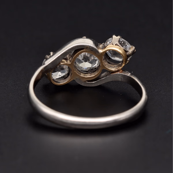 Platinum Three Stone Diamond Ring
