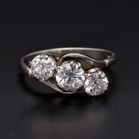 Platinum Three Stone Diamond Ring