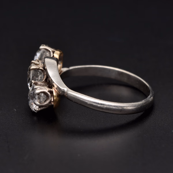 Platinum Three Stone Diamond Ring