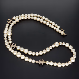 Chanel Pearl CC Necklace 2013 Collection