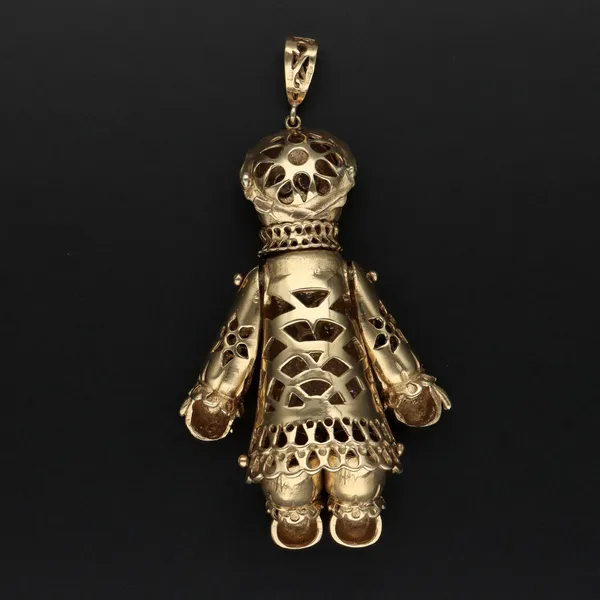 9ct Yellow Gold Ragdoll Pendant