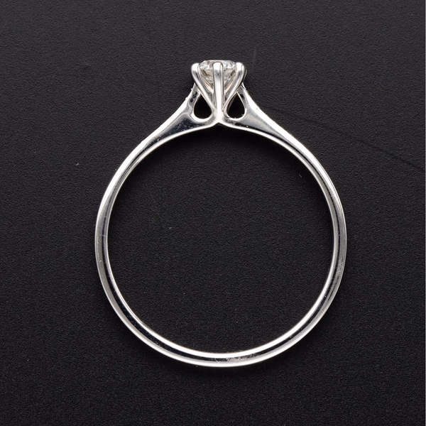 9ct White Gold Diamond Solitaire Ring