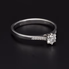 9ct White Gold Diamond Solitaire Ring