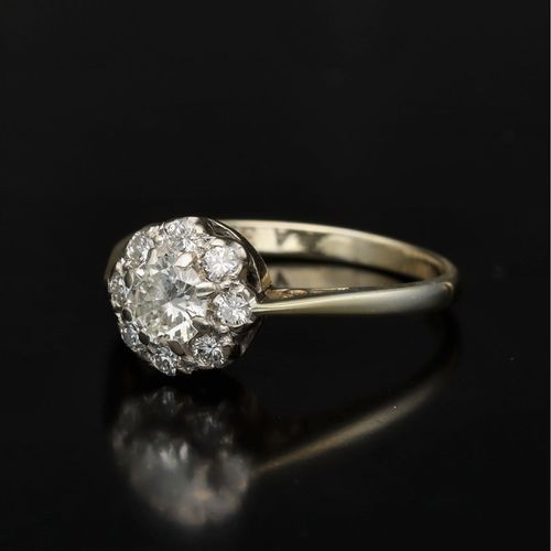 18ct Yellow Gold Antique Cluster Ring image-3
