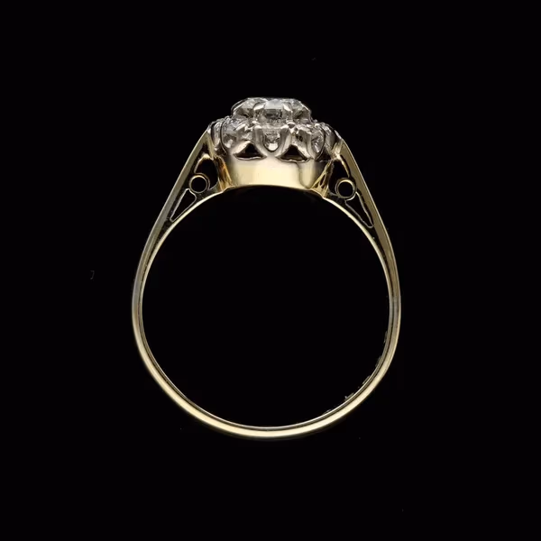18ct Yellow Gold Antique Cluster Ring