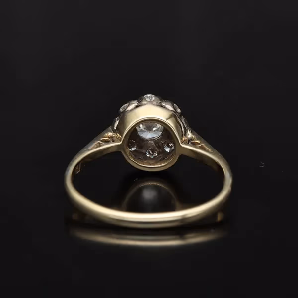18ct Yellow Gold Antique Cluster Ring