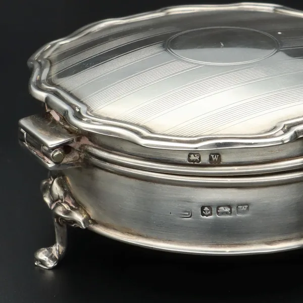 Antique Silver Ring Box