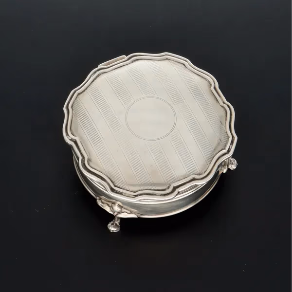Antique Silver Ring Box