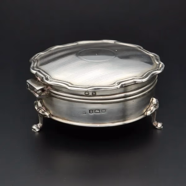 Antique Silver Ring Box