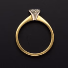 18ct Yellow Gold Diamond Solitaire Ring