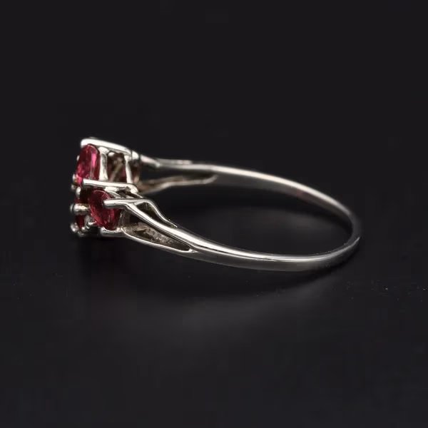 Gold Pink Tourmaline Diamond ring