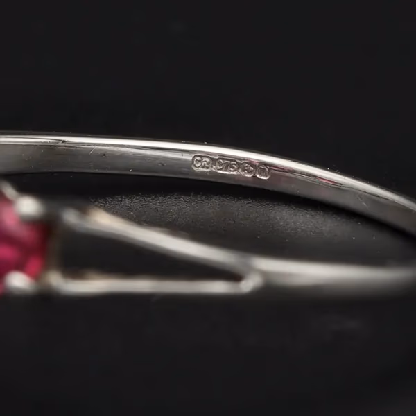 Gold Pink Tourmaline Diamond ring