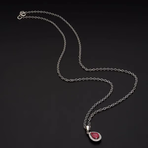 Ruby and Diamond Pendant