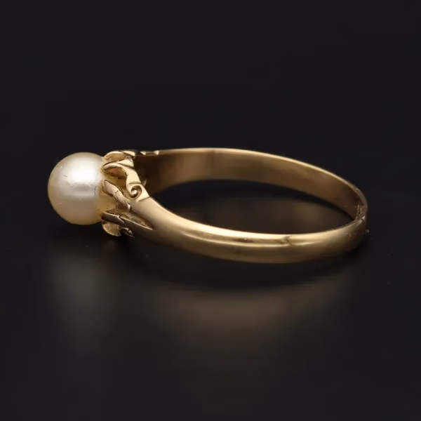 18ct Gold Antique Pearl Ring