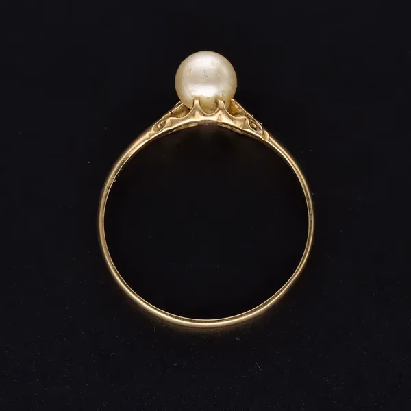18ct Gold Antique Pearl Ring