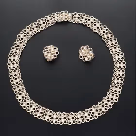 Arne Nordlie Silver Necklace and Earrings Set
