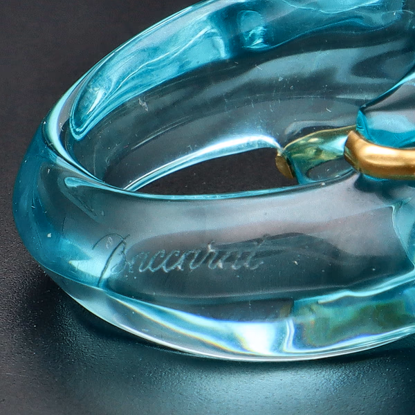 Baccarat Coquillage Aqua Crystal Ring