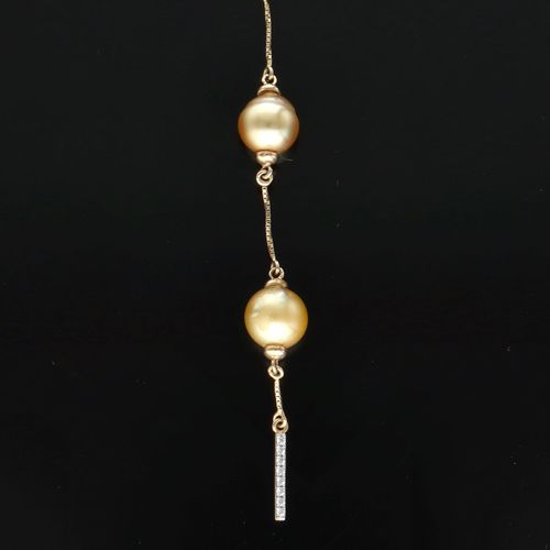 9ct Gold South Sea Cultured Pearl Necklace image-2