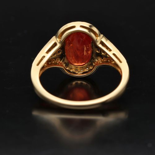 18ct Gold Ruby Diamond and Sapphire Ring image-5