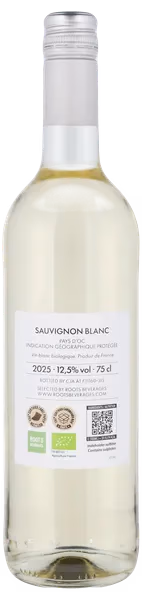 SAUVIGNON BLANC ØKO BACK LABEL IGP Pays d'Oc, Roots Beverages