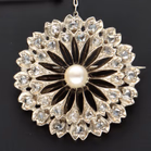 Victorian 12ct Gold and Silver Pearl and Diamond Brooch