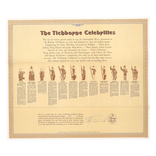 20th Century Gilt Silver Tichborne Celebrity Spoon Set image-5