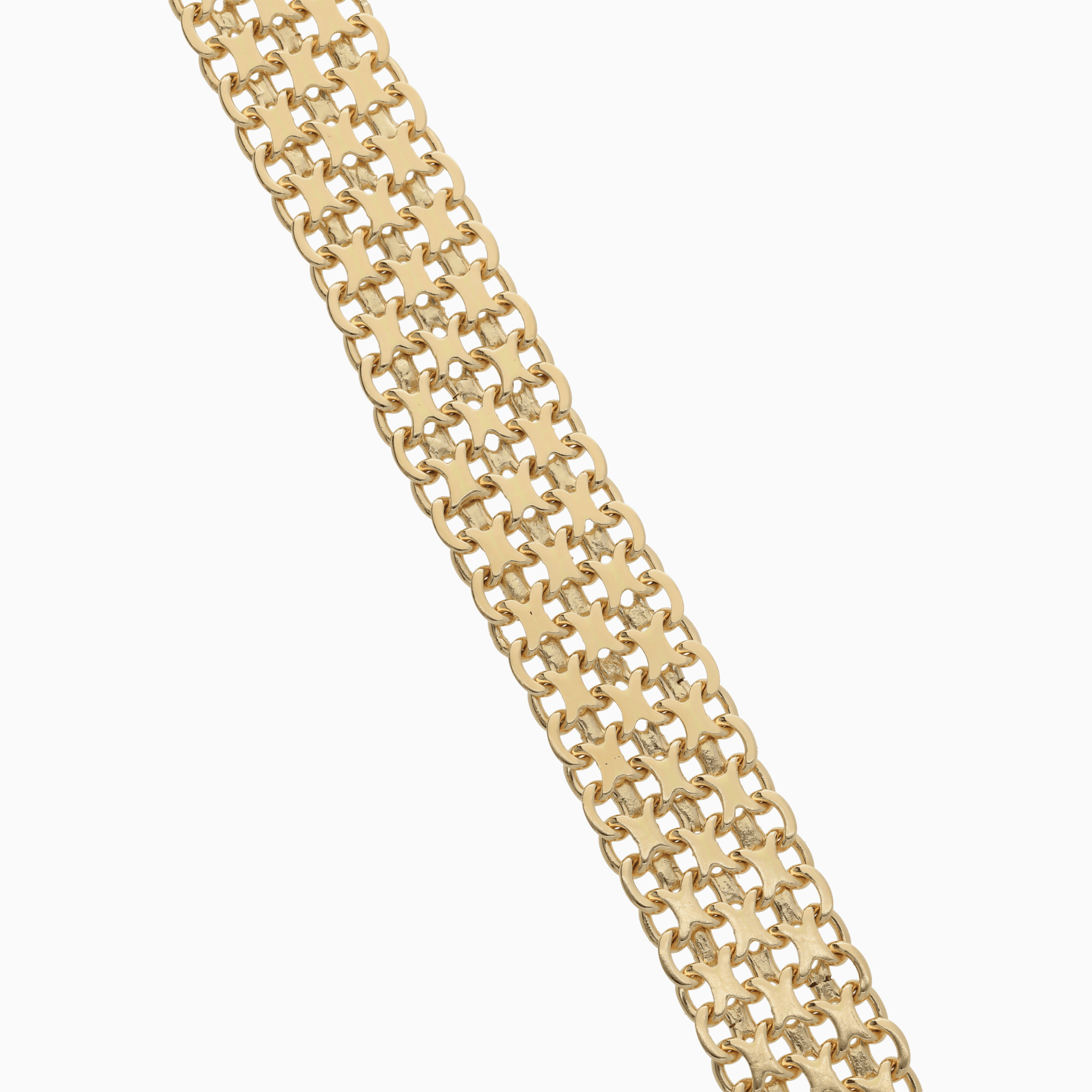 X-länk med stav armband 29,85g 18K guld