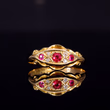 360° view of The Vintage 1942 Synthetic Ruby And Diamond Ring
