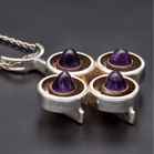 Kultaseppa Salovaara Amethyst & Silver Pendant
