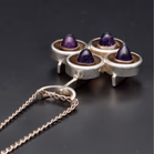 Kultaseppa Salovaara Amethyst & Silver Pendant