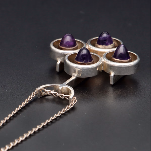 Kultaseppa Salovaara Amethyst & Silver Pendant