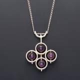 Kultaseppa Salovaara Amethyst & Silver Pendant