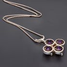 Kultaseppa Salovaara Amethyst & Silver Pendant