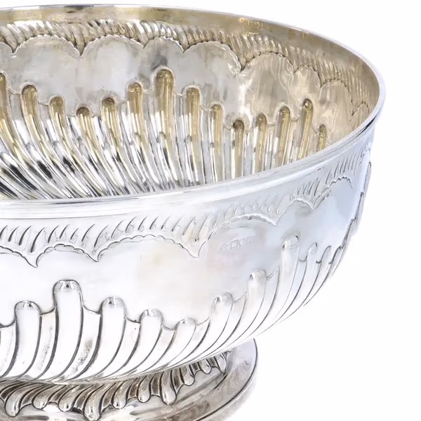 Edwardian Elkington Solid Silver Bowl