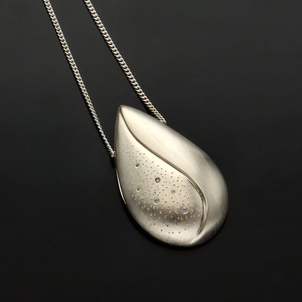 Silver and Diamond Pendant
